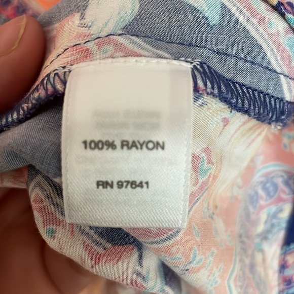 J. Jill women's sleeveless tie front summery workwear colorful blouse size M - Picture 6 of 8